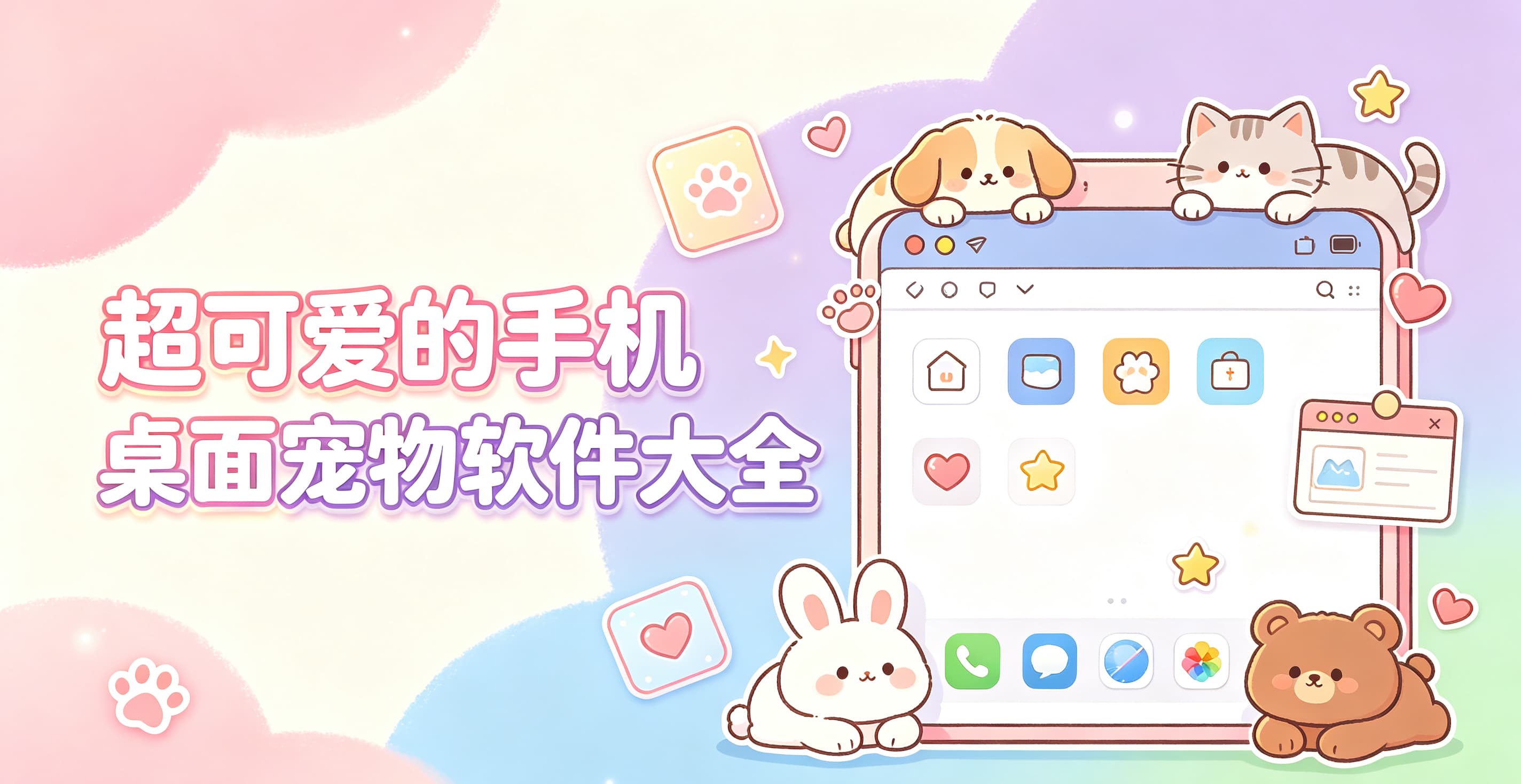 超可爱的手机桌面宠物软件大全封面图