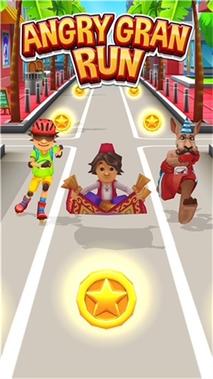 愤怒的老奶奶玩酷跑无限金币版截图2