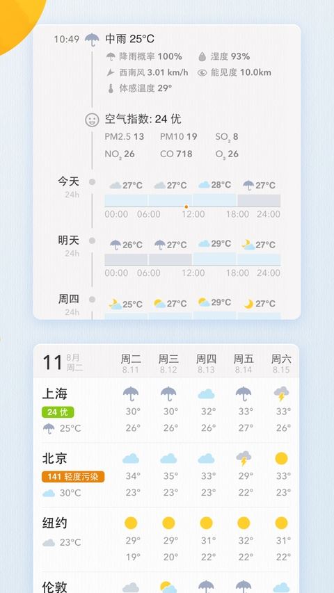 我的天气截图1